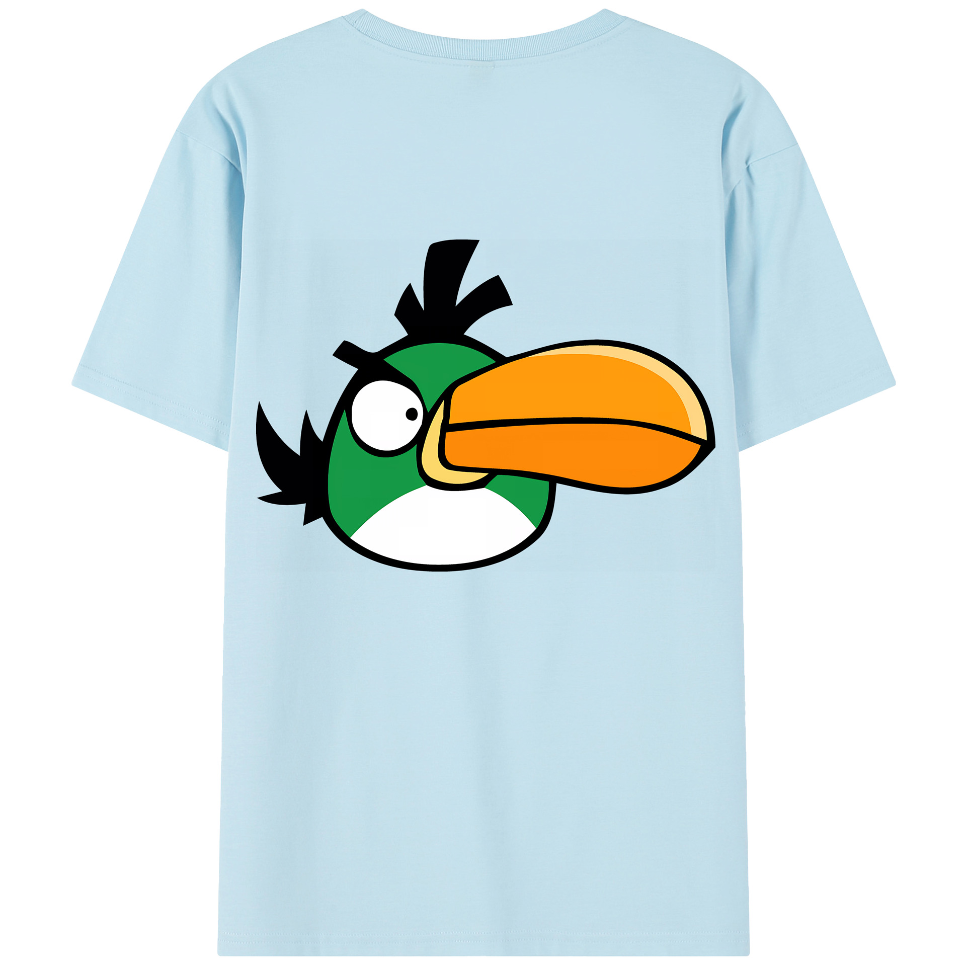 （画像用） Angry Birds アングリーバード 綿100％半袖Tシャツ（背面プリント）